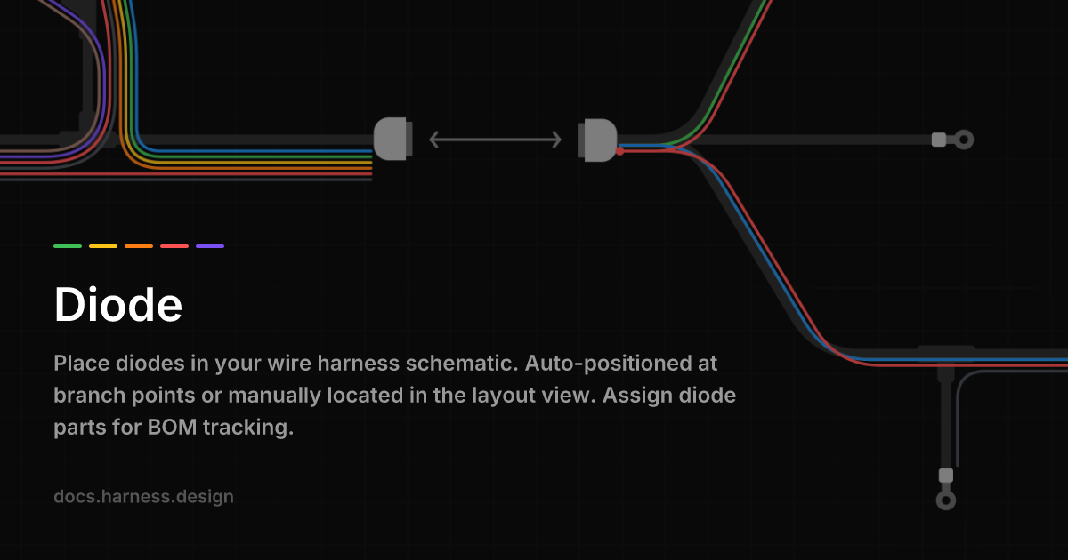 Diode — Schematic Design | harness.design