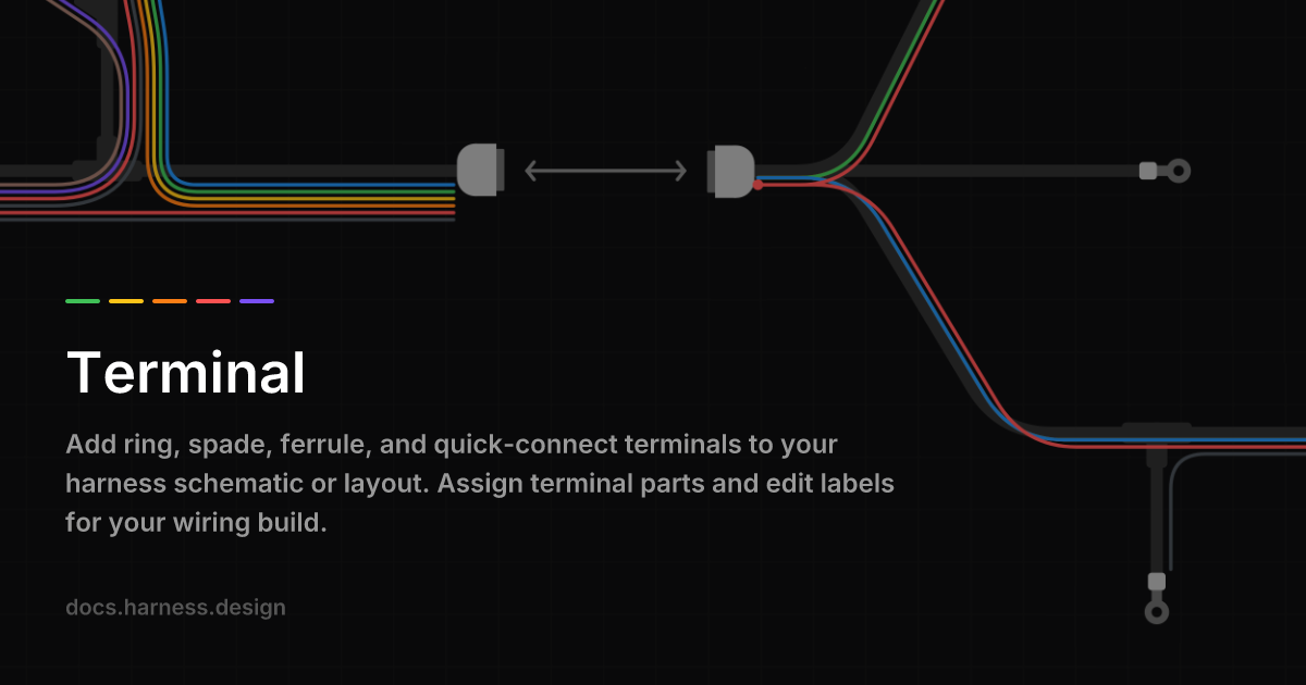 Terminal — Schematic Design | harness.design